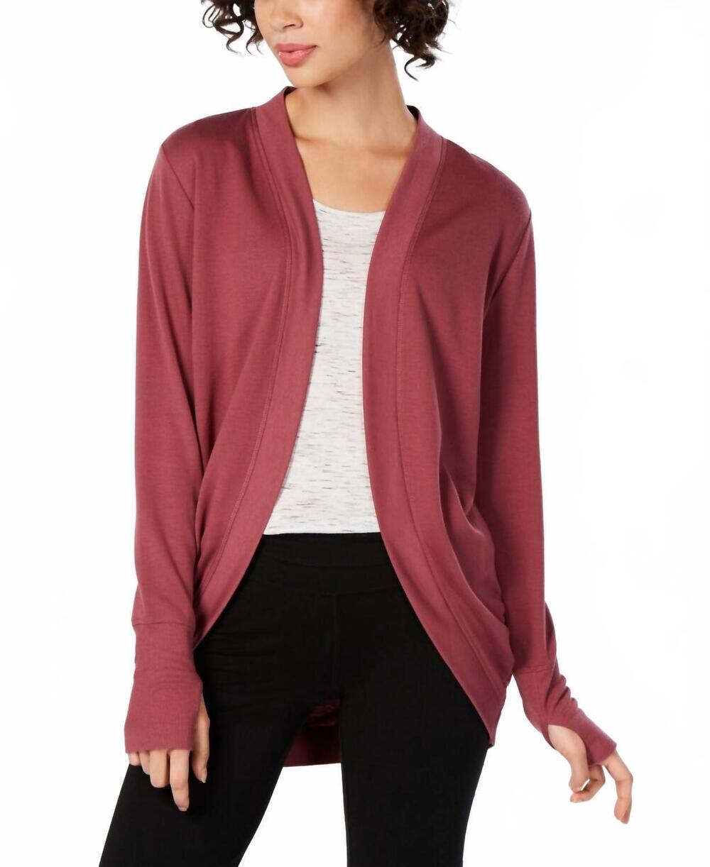 NEW IDEOLOGY open front wrap in vintage mauve